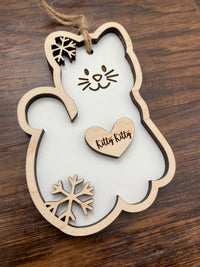 Personalized Kitty Kat Ornament