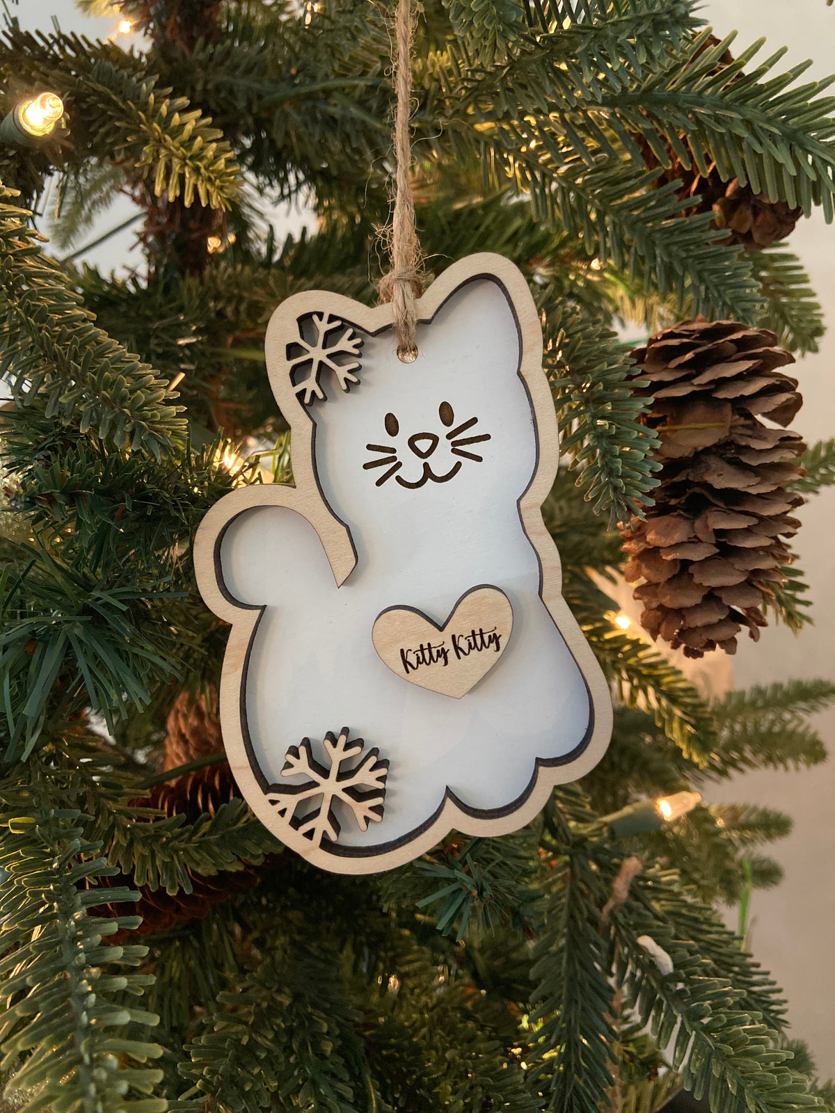 Personalized Kitty Kat Ornament