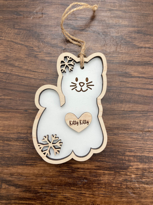 Personalized Kitty Kat Ornament