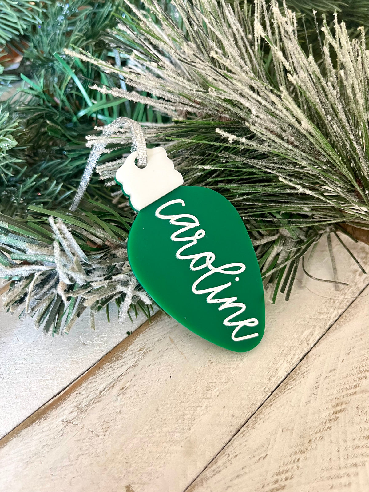 Christmas Lightbulb Ornament and Gift Tag