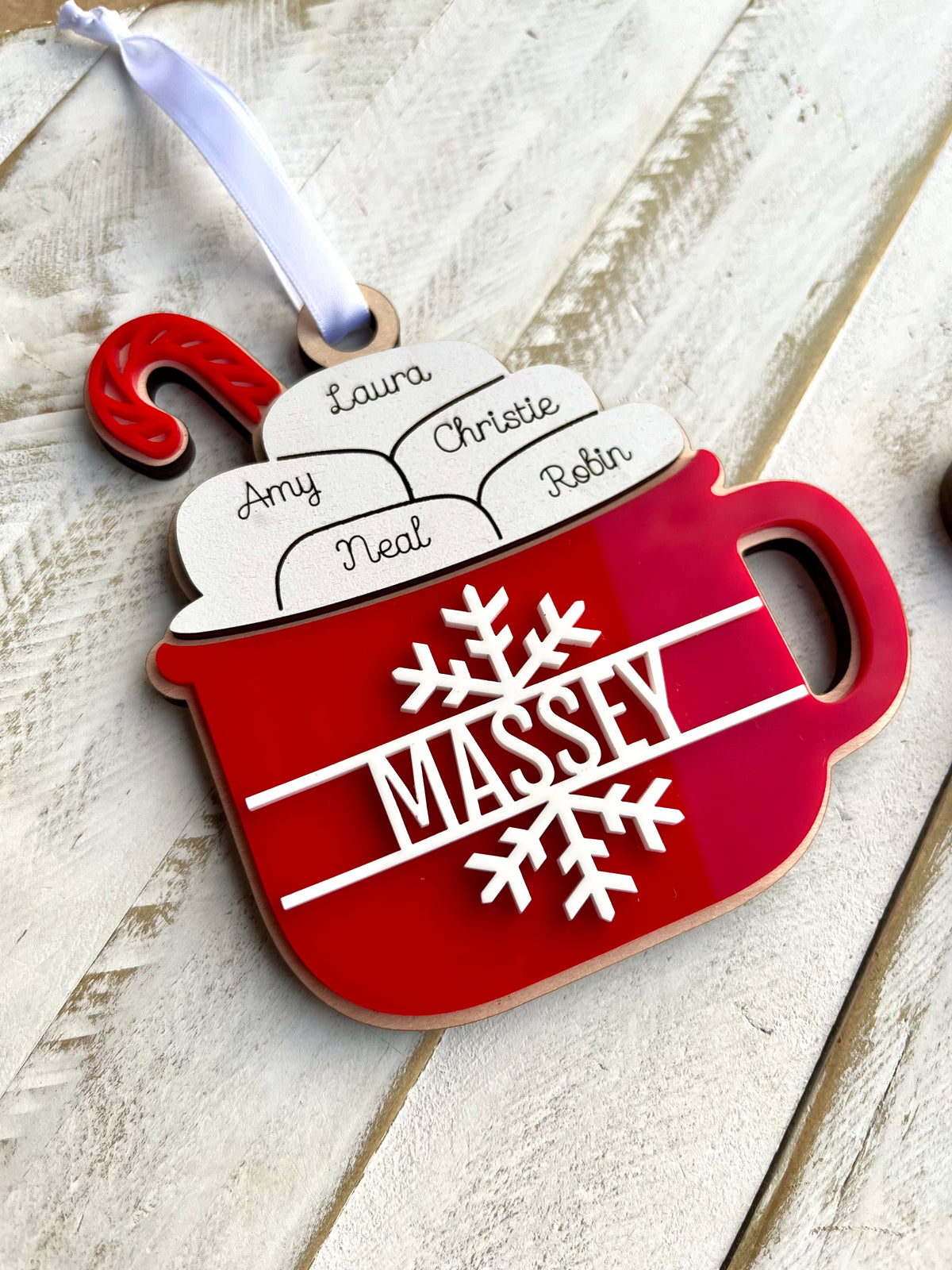 Family Hot Cocoa Mug Ornament