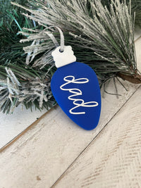 Christmas Lightbulb Ornament and Gift Tag