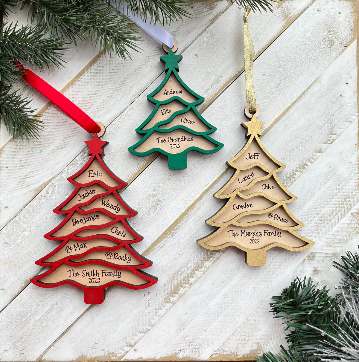 Christmas Tree Family Ornament