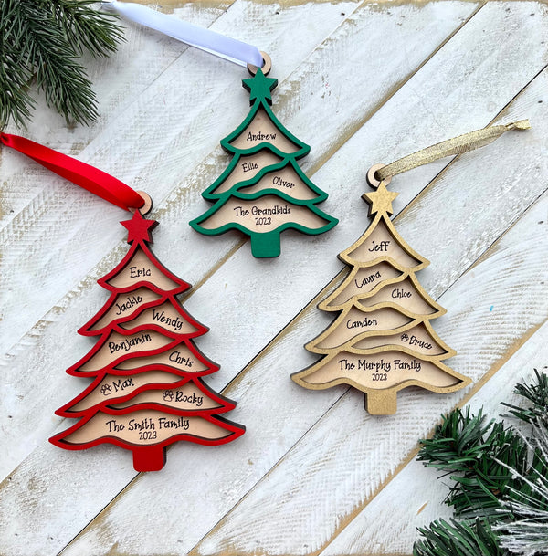 Christmas Tree Family Ornament