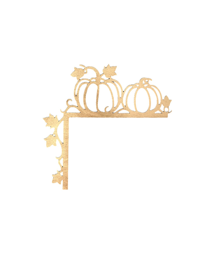 Pumpkin & Vine Door Corner Decoration