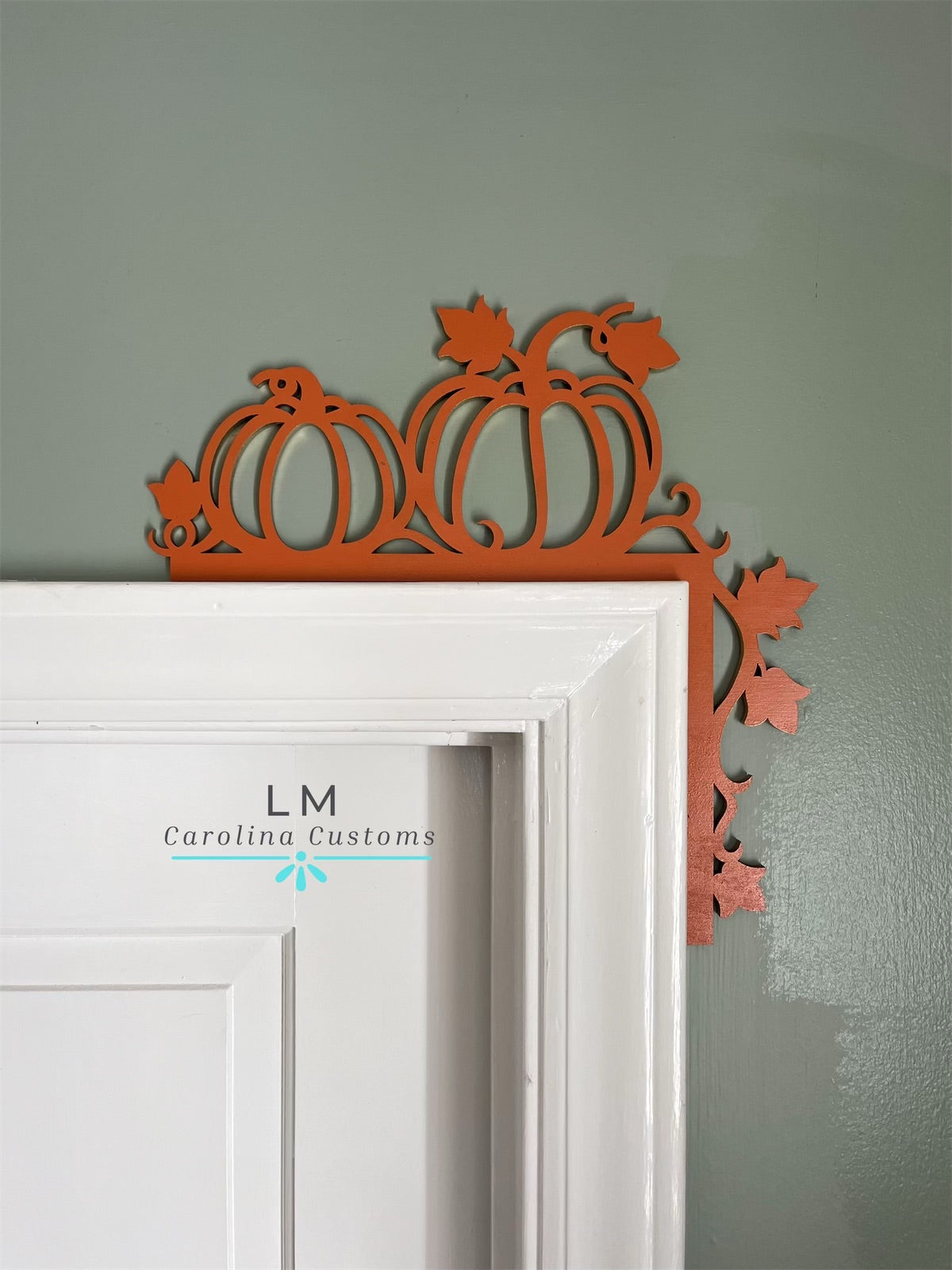 Pumpkin & Vine Door Corner Decoration