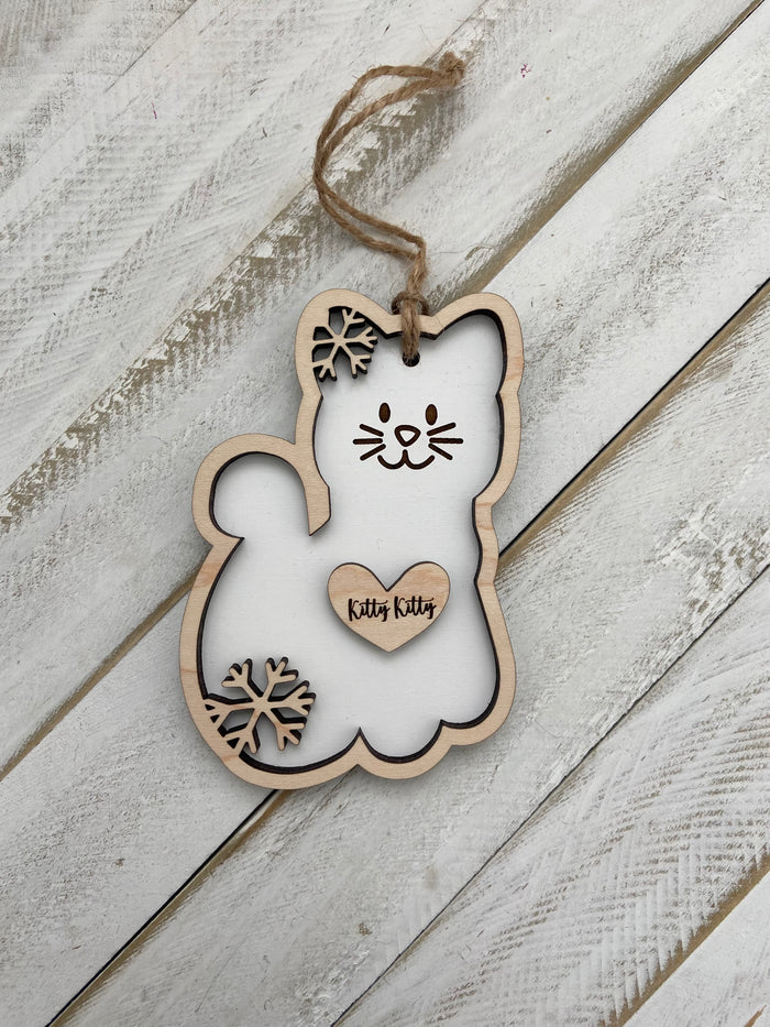 Personalized Kitty Kat Ornament