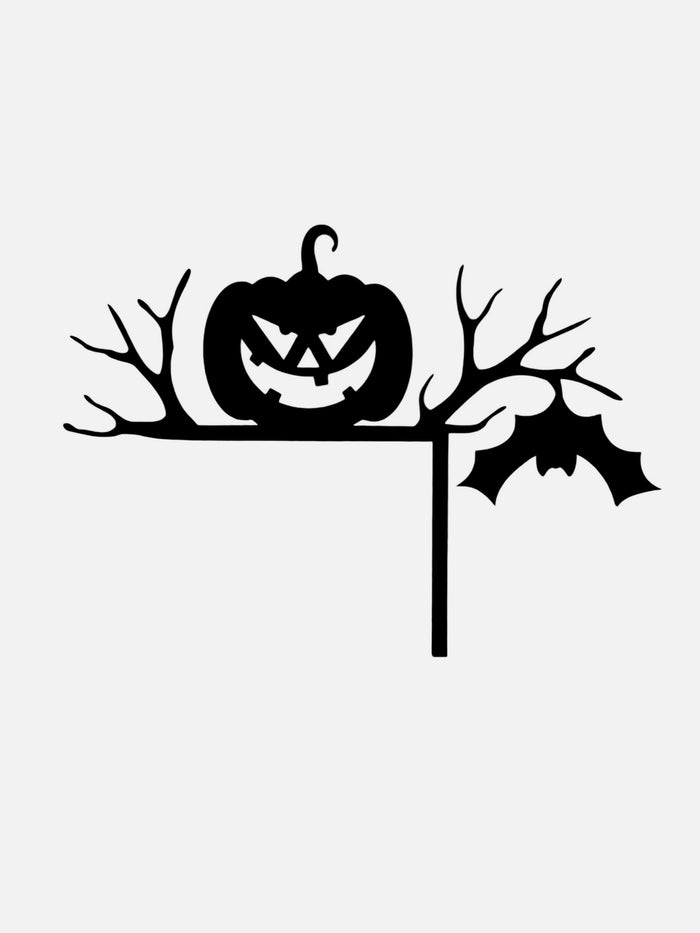 Pumpkin and Bat Halloween Door Corner Decoration